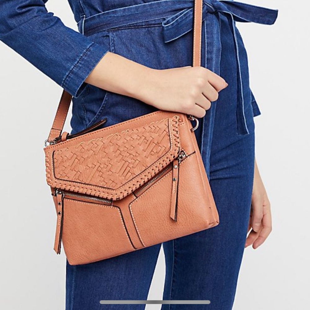 Free People Woven Crossbody Purse